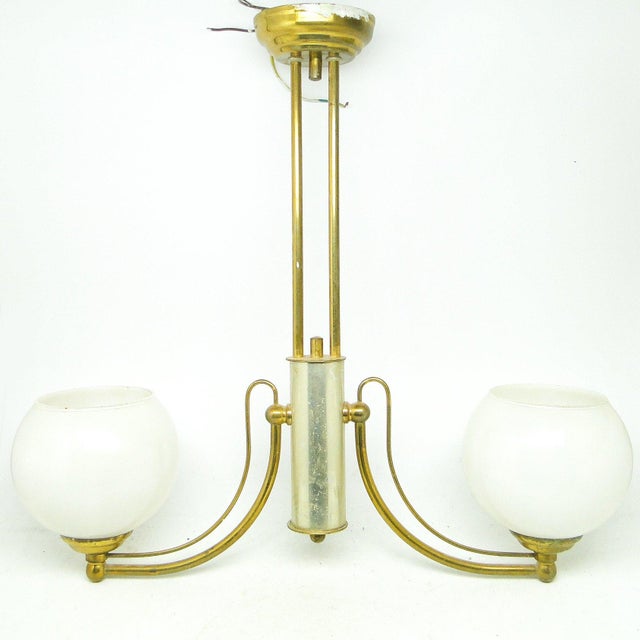 Art Nouveau Chandelier, Poland, 1970s For Sale - Image 3 of 10