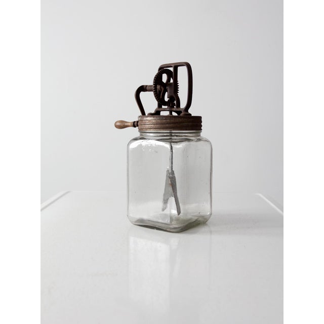 Antique Glass Butter Churn Chairish