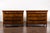 Italian Pair of Italian 18th Century Walnut Four-Drawer Commodes with Bookmatched Veneer For Sale - Image 3 of 12