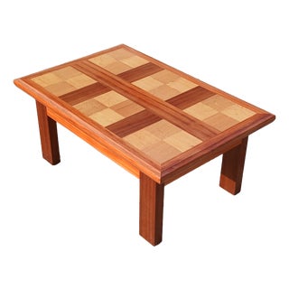 Vintage Marquetry Coffee Table, 1999 For Sale