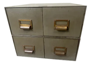 Vintage Industrial Chests of Drawers, Set of 2