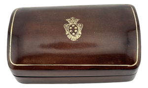 Vintage Italian Leather Trinket Box