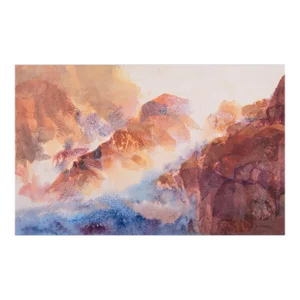 'Surf and Rocks at Sunset' by Carol Sideman, Oakland College of Arts and Crafts, Oakland Museum