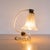 1940s 1940s Petite Italian Murano Clear Frosted Glass Lamp For Sale - Image 5 of 16