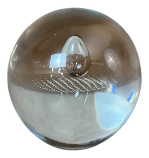Blown Glass Paperweight, 1980s