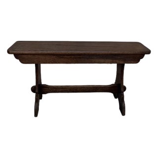 19th Century French Trestle Bench For Sale