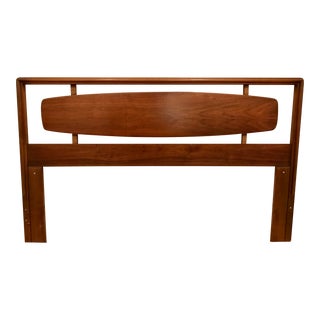 Lane Mid-Century Modern Walnut Headboard For Sale