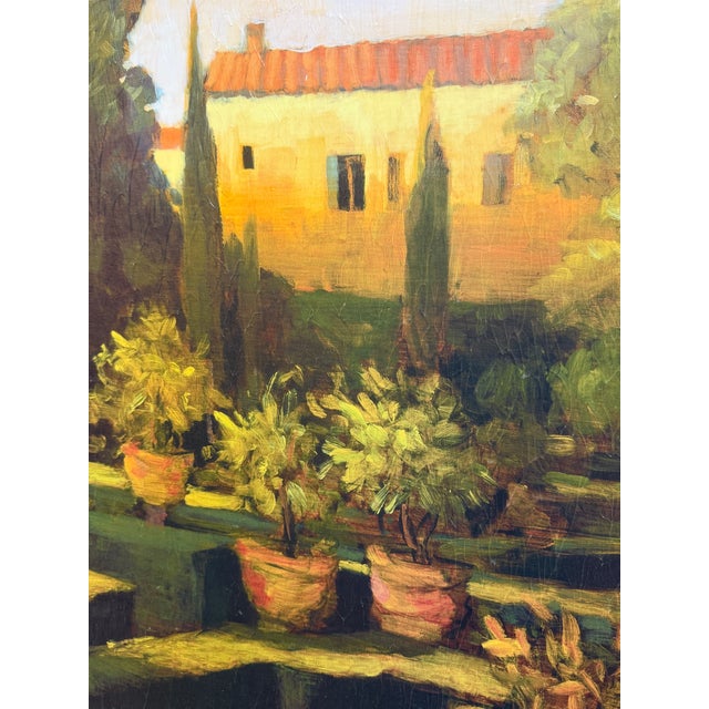 Philip Craig Verona Garden in Tuscany Giclee, Signed For Sale - Image 4 of 12