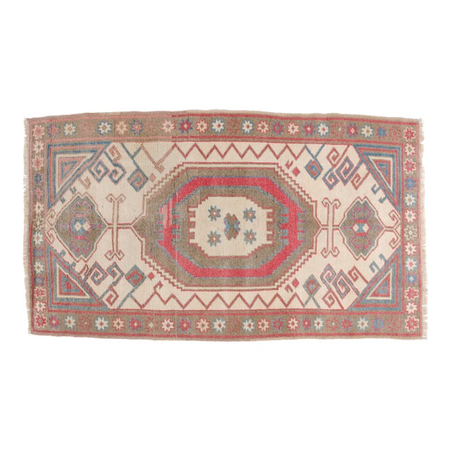1960s Eclectic Living Room or Kitchen Rug For Sale