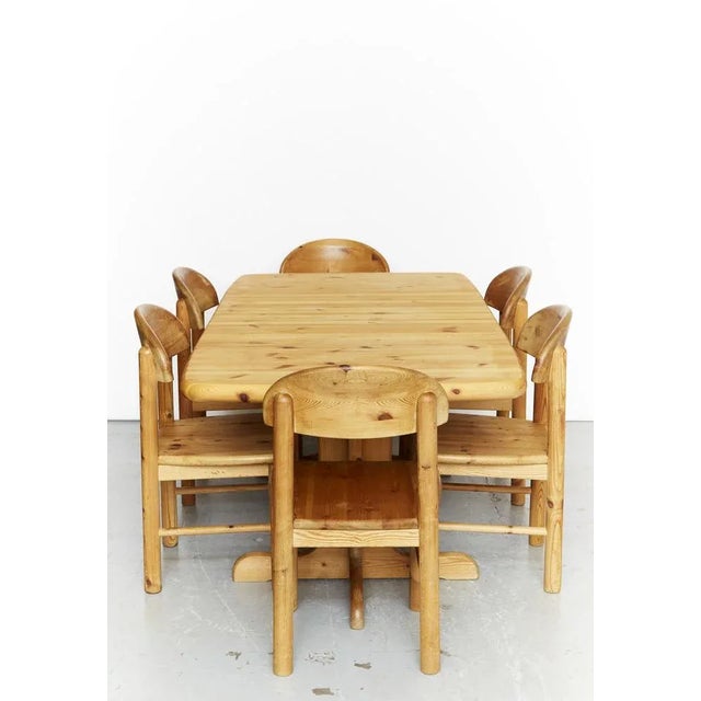 Dining Room Table and Chairs by Rainer Daumiller for Hirtshals Savverk, 1970s, Set of 9 For Sale - Image 9 of 18
