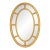 19th Century English George III Style Carved Giltwood Oval Margin Sectional Mirror For Sale