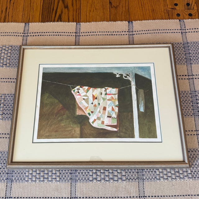 1970s William Entrekin Original 1976 Watercolor, Signed and Framed For Sale - Image 5 of 12