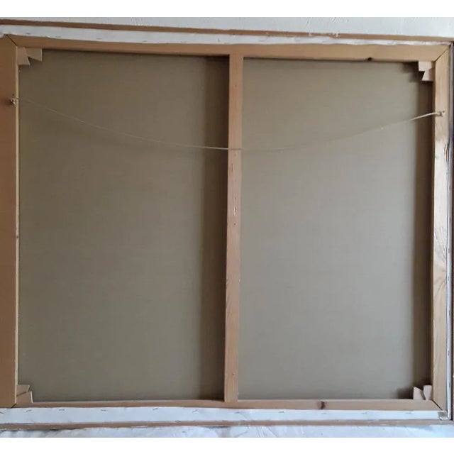 Abstract Oil Painting, Grest, 1987 For Sale - Image 4 of 5