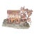 Vintage Mid-Century Brutalist Torch-Cut Copper Cabin & Tree Sculpture by Nick Stan For Sale