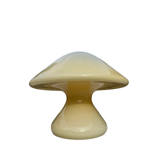 Mid-Century Modern 1960s Mid Century Modern Italian Murano Glass Style Mushroom Table Lamp For Sale - Image 3 of 12