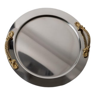 Vintage Tray in Stainless Steel, 1980s For Sale