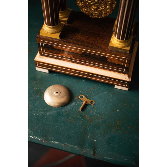 Clock in Bronze For Sale - Image 3 of 7