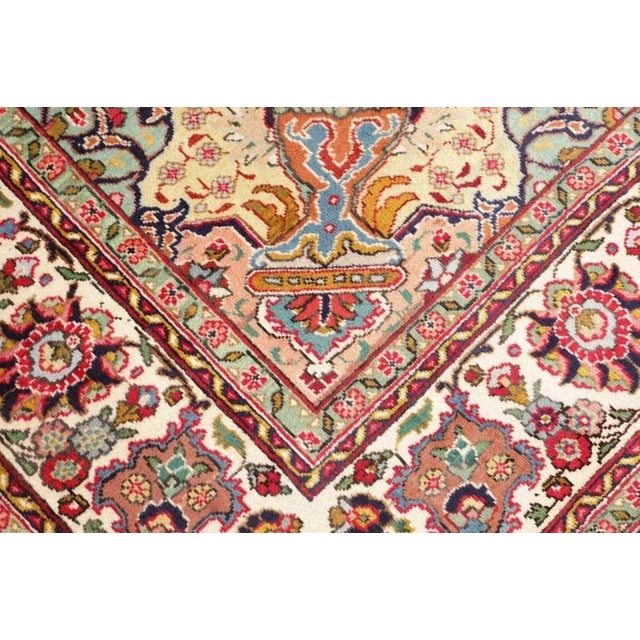Middle Eastern Hand-Knotted Tabriz Rug For Sale - Image 6 of 11