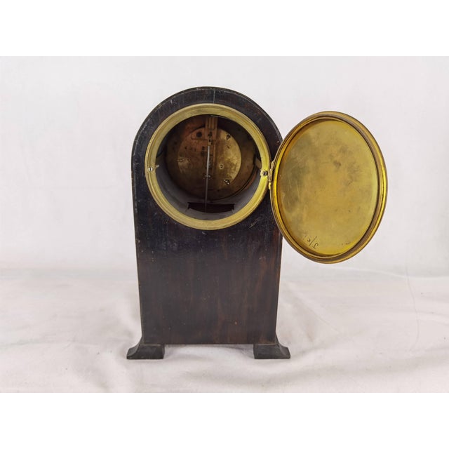 Antique Pendulum Clock in Walnut, 1900 For Sale - Image 10 of 14