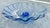 Murano Hand‑Blown Mid-Century Blue Pedestal Bowl For Sale - Image 4 of 6