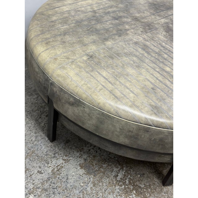 Lily Jack Bespoke Leather Coffe Table/Ottoman For Sale - Image 10 of 12