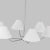 Visual Comfort Visual Comfort Studio Burke 6-Light Large Chandelier in Brushed Steel Silver For Sale - Image 4 of 5