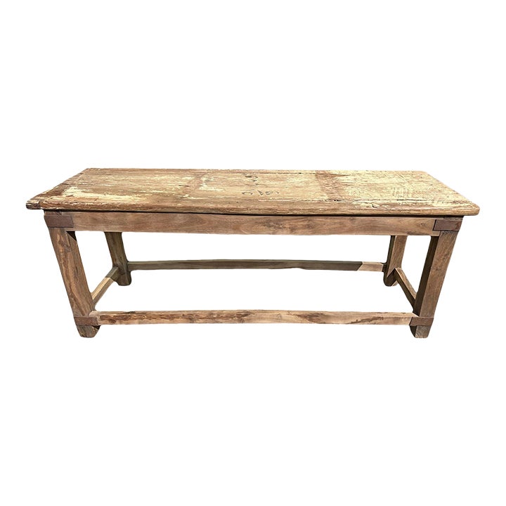 その他 Indian vintage work table. Mid 20th Century Vintage India Old Counter Work Table | Chairish