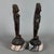 Artigianale, Ancient Asian Statues Deities, 20th Century, Carved Wood and Marble, Set of 2 For Sale - Image 3 of 11