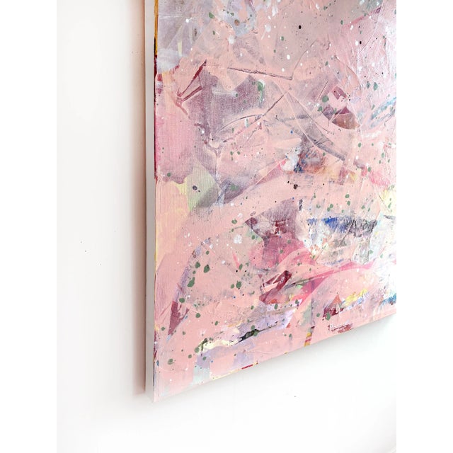 "Peach Prayer" 2022 Original Painting by Jessalin Beutler For Sale - Image 4 of 7