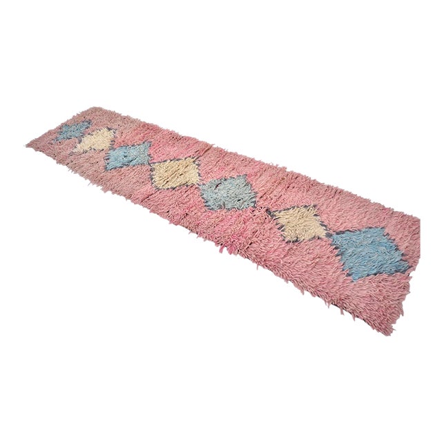 1950s Colourful Anatolian Hallway Runner Rug For Sale