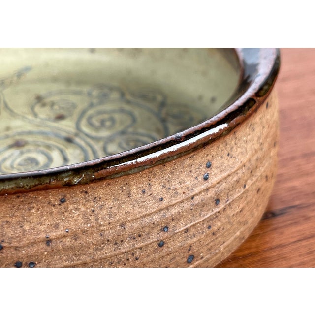 Mid-Century Modern Danish Studio Pottery Bowl by Bente Lemche, 1960s For Sale - Image 12 of 18