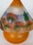 Glass 1930s Hand-Painted Czechoslovakian Glass Arts & Crafts Lamp For Sale - Image 7 of 10