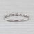 0.23ctw Diamond Wedding Band 14k White Gold Size 7.25 Stackable Anniversary Ring, Size 7.25 For Sale - Image 4 of 8
