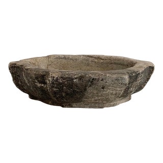 Antique Indian Stone Kundi Bowl For Sale