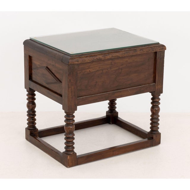 Spanish Baroque Style Walnut Side Table, 19th Century For Sale - Image 9 of 9