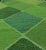 Scandinavian Flat Weave Rug by Keivan Woven Arts, Geometric Greens 4'0 X 6'2 For Sale - Image 9 of 11