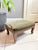 Circa 1930 French Provincial Style Olive Velvet Footstool - Made in Belgium For Sale In Austin - Image 6 of 10