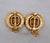 Vintage 1980s Signed Givenchy Round Faux-Amethyst & Clear Rhinestone Clip Earrings-2 Pieces For Sale In Philadelphia - Image 6 of 7
