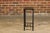 Leather Louis Vuitton Top Small Side Table with Custom Metal Base and Stretchers For Sale - Image 11 of 12
