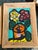 Peter Keil 1970s Peter Keil Pair of Miniature Abstract Flower Paintings For Sale - Image 4 of 6