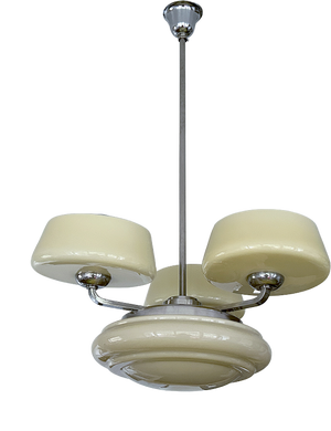 Lage Art Deco Pendant Light in Glass, 1930s