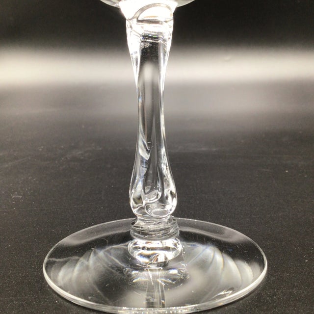 Fostoria "Golden Lace" Water Goblets - Set of 7 For Sale - Image 9 of 12