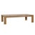 Simple contemporary teak wood coffee table with slatted top. Each table will have variations in natural wood tones, grain,...