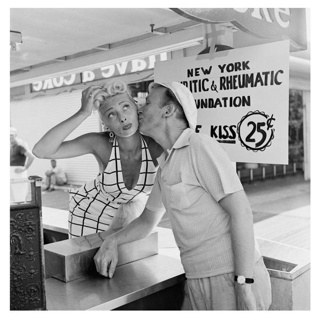 'Kissing Booth' Unframed Archival Pigment Print For Sale