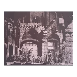 1982 Joseph Pecsenke Opera Lucia Di Lammermoor Lithograph