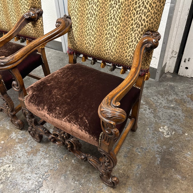 Provasi Bespoke Baroque Carved Wood Armchairs, Pair For Sale - Image 10 of 12