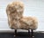 Hollywood Regency Natures Collection Ethan Puffy Lounge Chair, New Zealand Sheepskin For Sale - Image 3 of 13