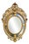 Large 19th Century Napoleon III Oval Mirror in Gilded Wood For Sale
