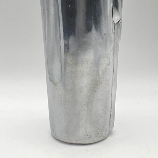 Silver Carrol Boyes Large (13-Inch) Metal "Acrobat" Vase (Modern Figural Metal Sculpture) Please Read For Sale - Image 8 of 17
