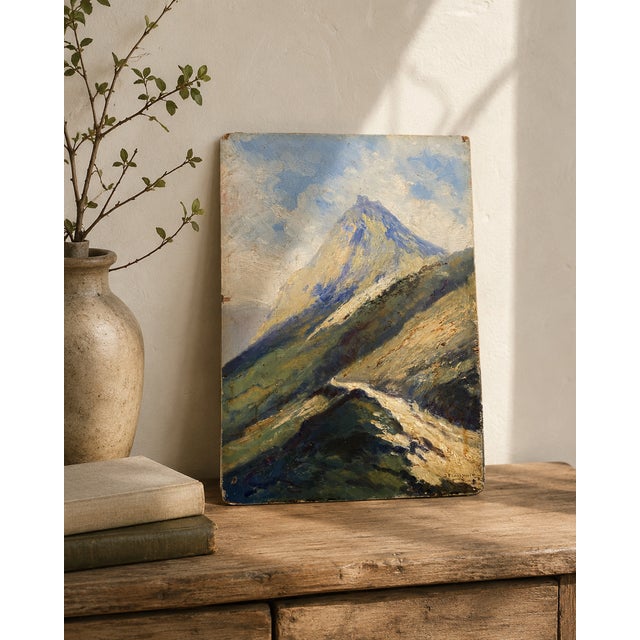 Original oil painting on wooden panel by Jean-François Louis Merlet (1878–1942), dated 1939, depicting the celebrated...